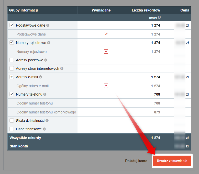 Screenshot 12 - How to order a database from the catalog