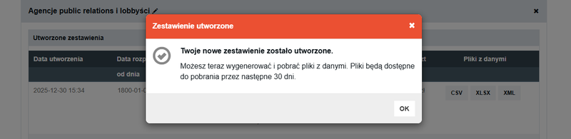 Screenshot 13 - How to order a database from the catalog