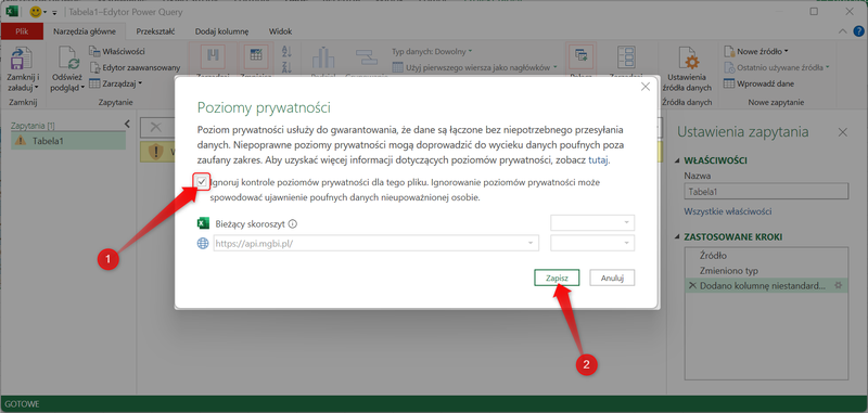 Screenshot 14 - How to retrieve data from the MGBI API using Power Query in Microsoft Excel