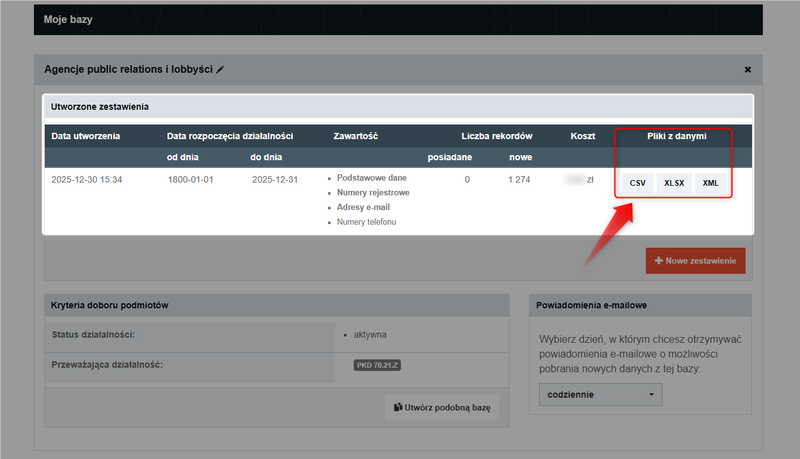 Screenshot 14 - How to order a base from the catalog