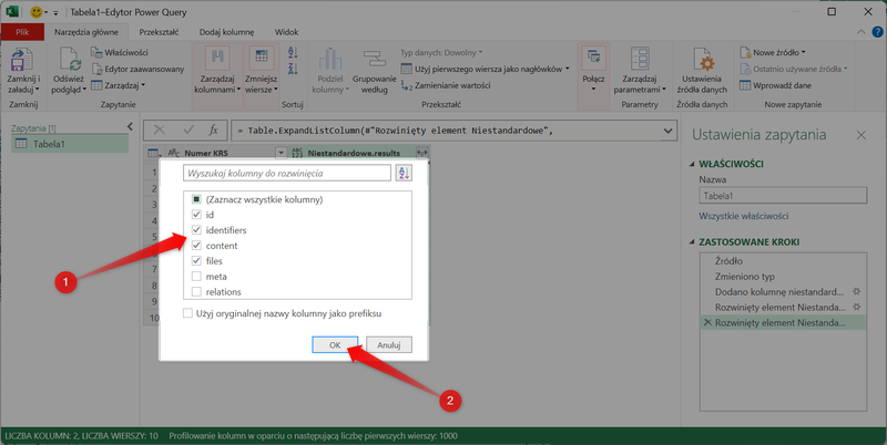 Screenshot 18 - How to retrieve data from the MGBI API using Power Query in Microsoft Excel