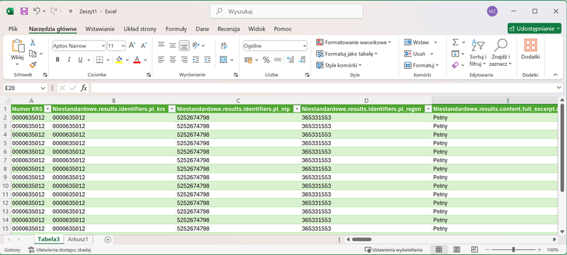 Screenshot 20 - How to retrieve data from the MGBI API using Power Query in Microsoft Excel
