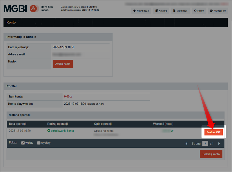 Screenshot 4 - How to download invoices