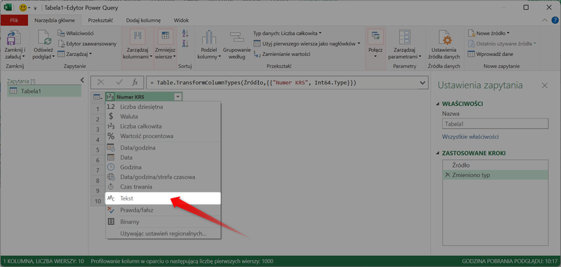 Screenshot 6 - How to retrieve data from the MGBI API using Power Query in Microsoft Excel
