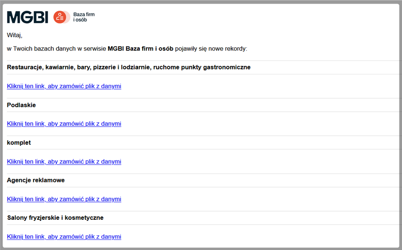 Screenshot 9 - How to download data on new companies